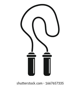 Jump rope icon. Simple illustration of jump rope vector icon for web design isolated on white background