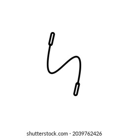 jump rope icon, sport vector, jump illustration