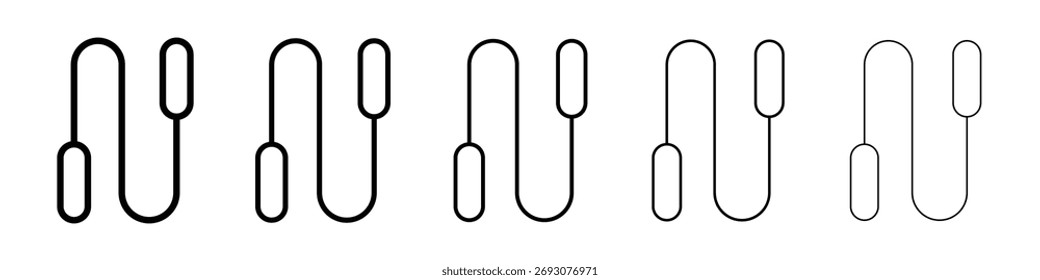Springseil Symbol Vektorgrafik