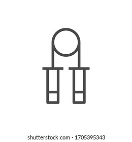 Klumpenseil Vektorillustration Icon Illustration flach
