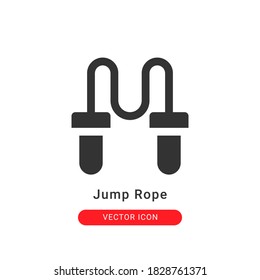 jump rope icon vector illustration. jump rope icon glyph design.