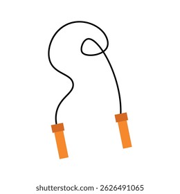 Icono de saltar la cuerda. Ilustración vectorial