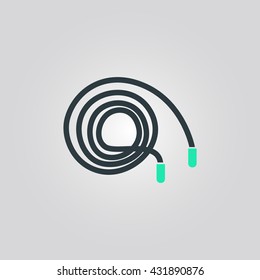jump rope icon. jump rope vector. jump rope sign