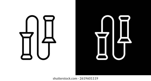 Jump rope icon Vector symbol in trendy flat style