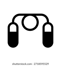 Ilustración de diseño de símbolo de Vector de icono de cuerda de salto