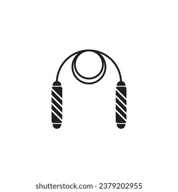 jump rope icon vector template illustration logo design