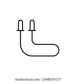 Jump rope icon web design in vector