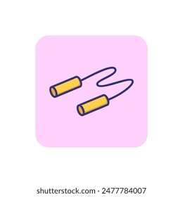 Jump rope line icon. Sport, fitness, active lifestyle. Sport concept. Vector illustration can be used for topics like sport, fitness, sports equipment