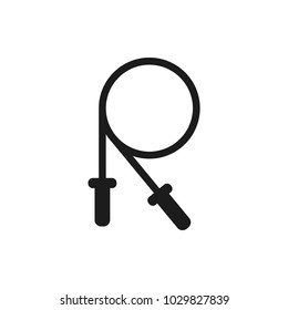 jump rope vector icon
