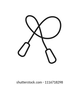 jump rope vector icon