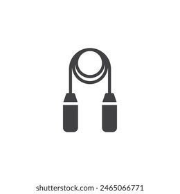 Jump rope vector icon. filled flat sign for mobile concept and web design. Jump Rope glyph icon. Symbol, logo illustration. Vector graphics