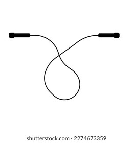 jump rope vector icon illustration simple design.