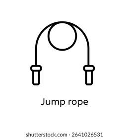 Jump rope vector icon stock illustration