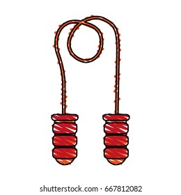 Jump rope vector illustration