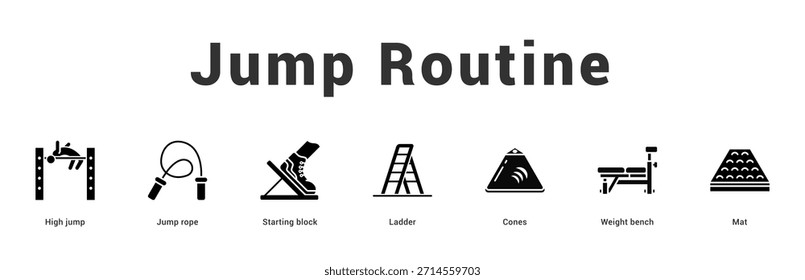 Ilustración de Anuncio de Web moderno y limpio con iconos temáticos para la comunicación visual