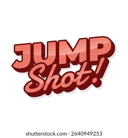 Jump shot. Bold urban basketball artwork in vibrant tones