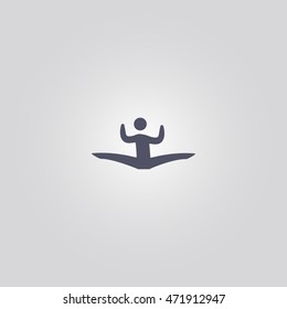 jump sign. icon design
