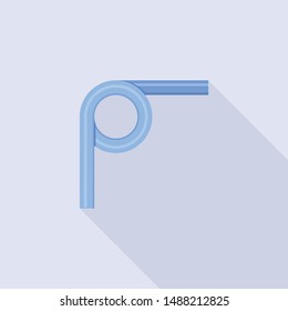 Jump spring coil icon. Flat illustration of jump spring coil vector icon for web design