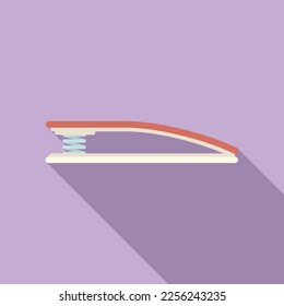 Jump stand icon flat vector. School sport. Education bar