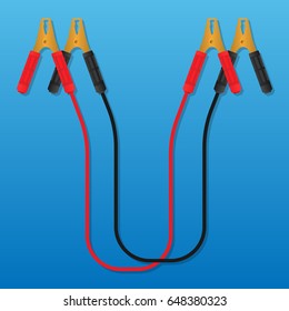 Jump Start Vehicle Cable Wire Battery Charge Connect