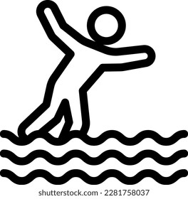 ilustración de salto Vector en un fondo transparente. Símbolos de calidad superior. Iconos vectoriales de línea delgada para el diseño de conceptos y gráficos.