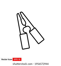 Jumper cable icon. Simple illustration of jumper cable icon for web.