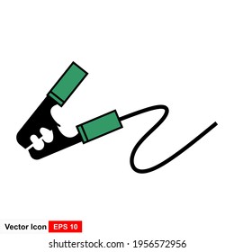 Jumper cable icon. Simple illustration of jumper cable icon for web.