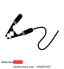 Jumper cable icon. Simple illustration of jumper cable icon for web.