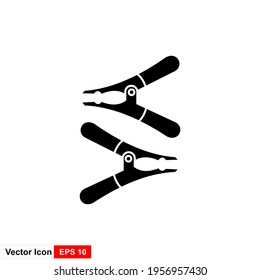 Jumper cable icon. Simple illustration of jumper cable icon for web.