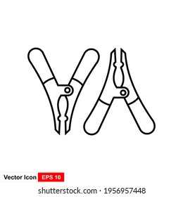 Jumper-Kabel-Symbol. Einfache Illustration von Jumper-Kabel-Symbol für Web.