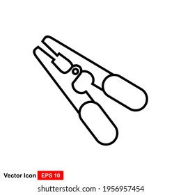 Icono del cable del parachoques. Simple ilustración del icono de cable puente para web.