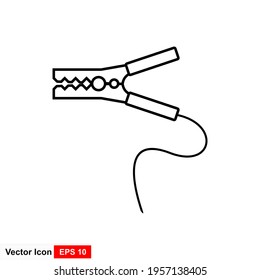 Jumper cable icon. Simple illustration of jumper cable icon for web.