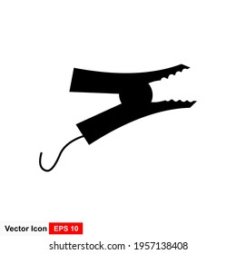 Icono del cable del parachoques. Simple ilustración del icono de cable puente para web.
