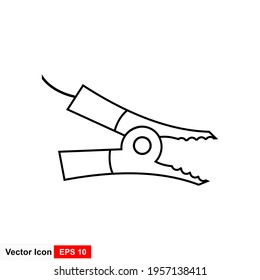 Jumper cable icon. Simple illustration of jumper cable icon for web.