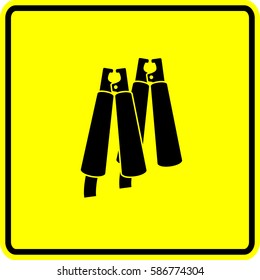 jumper cables crocodile clips sign