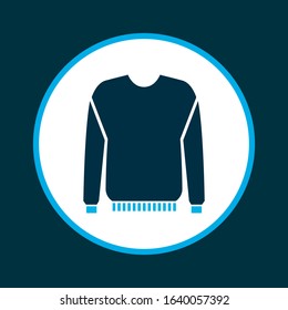 Jumper icon colored symbol. Premium quality isolated pullover element in trendy style.