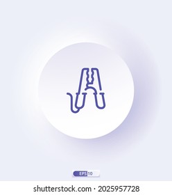 jumper icon.  Engineering Related Icons. Contains such Icons as Screwdriver,  Engineer, Production, Settings, and more. Vector Illustration, eps10