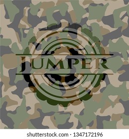 Jumper on camo pattern