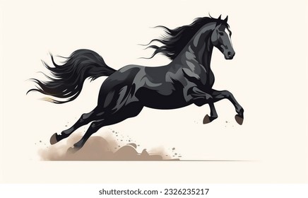 jumping black horse,white background ,black horse ,jumping horse