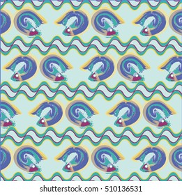 Jumping Blue Fish