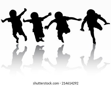 Jumping boy