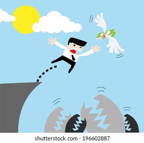 jumping cash money on the risk