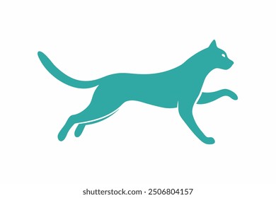 A jumping Cat vector illustration