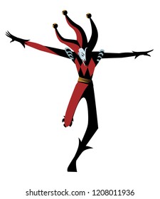 jumping clown harlequin