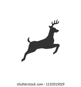 Jumping Deer Icon Vector Images