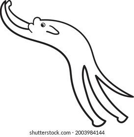 jumping dog, vector art professional illustration