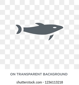 Jumping Dolphin icon. Jumping Dolphin design concept from Summer collection. Simple element vector illustration on transparent background.