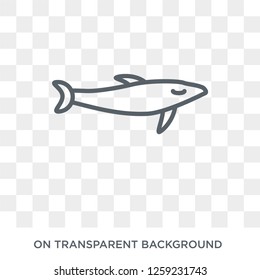 Jumping Dolphin icon. Jumping Dolphin design concept from Summer collection. Simple element vector illustration on transparent background.