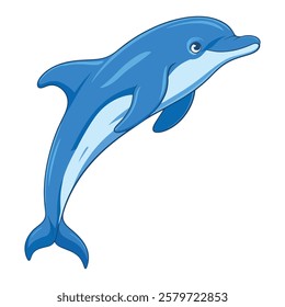 Jumping Dolphin Icon Sea Creature Raster