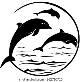 Jumping Dolphins Logo